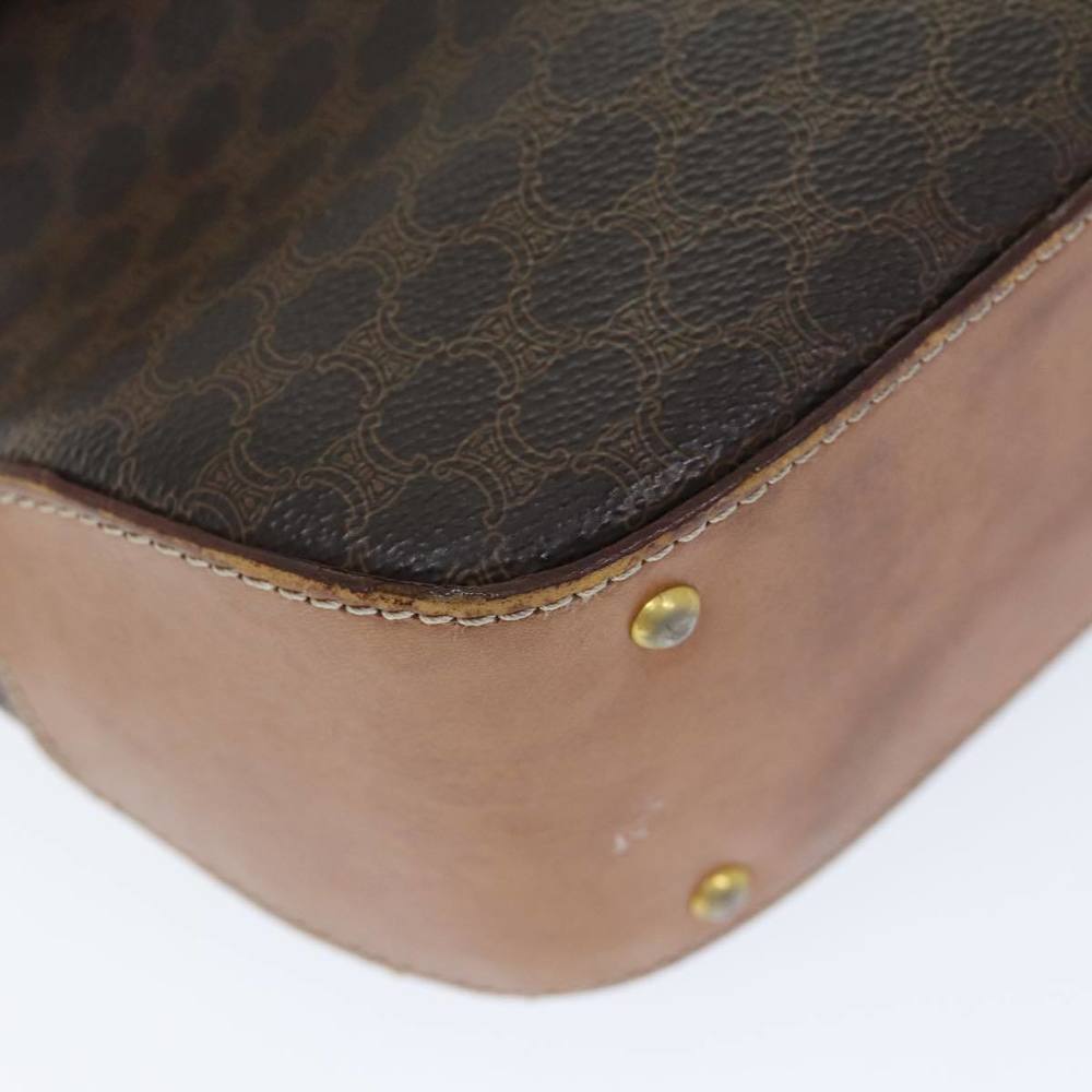 CELINE Macadam Canvas Hand Bag PVC Brown Auth 73419 - Picture 15 of 16